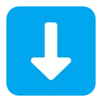 Down Arrow emoji on Microsoft