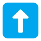 Up Arrow emoji on Microsoft