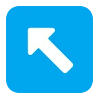 Up-Left Arrow emoji on Microsoft