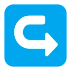 Left Arrow Curving Right emoji on Microsoft