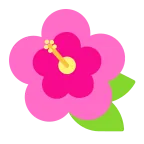 Emoji Flor de hibisco en Microsoft