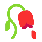 Wilted Flower emoji on Microsoft