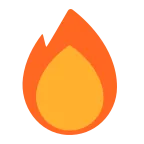 Fire emoji on Microsoft
