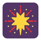 Emoji Fuegos artificiales en Microsoft
