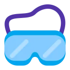Goggles emoji on Microsoft