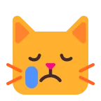 Crying Cat emoji on Microsoft