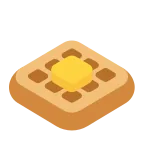 Waffle emoji on Microsoft
