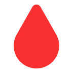 Emoji Gota de sangre en Microsoft