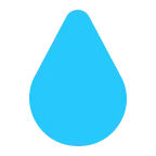 Droplet emoji on Microsoft