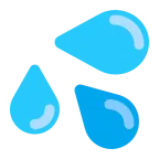 Emoji Gotas de sudor en Microsoft