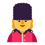 Emoji Guardia mujer en Microsoft