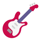 Guitar emoji on Microsoft
