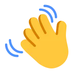 Emoji Hola (mano saludando) en Microsoft