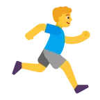 Emoji Hombre corriendo: hacia la derecha en Microsoft