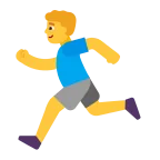 Emoji Hombre corriendo en Microsoft