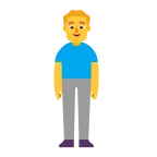 Man Standing emoji on Microsoft