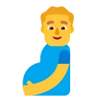 Emoji Hombre embarazado en Microsoft