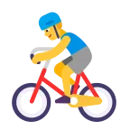 Emoji Hombre en bicicleta en Microsoft