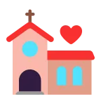 Emoji Iglesia celebrando boda en Microsoft