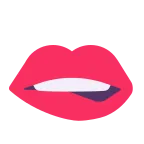 Biting Lip emoji on Microsoft