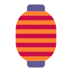 Emoji Lámpara japonesa en Microsoft