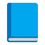 Emoji Libro azul en Microsoft