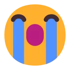 Emoji Llorando fuerte en Microsoft