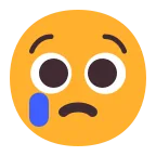 Crying Face emoji on Microsoft
