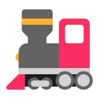 Emoji Locomotora de vapor en Microsoft