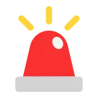 Emoji Luces de policía en Microsoft