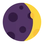 Emoji Luna creciente en Microsoft