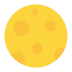 Emoji Luna llena en Microsoft