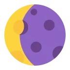 Waning Crescent Moon emoji on Microsoft