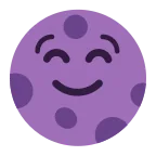Emoji Luna nueva con cara en Microsoft