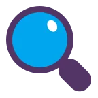 Emoji Lupa orientada hacia la izquierda en Microsoft