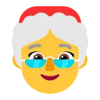 Emoji Mamá Noel en Microsoft