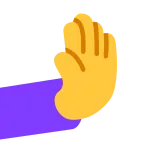 Rightwards Pushing Hand emoji on Microsoft