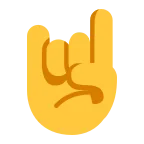 Sign of the Horns emoji on Microsoft