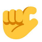 Emoji Mano pellizcando en Microsoft
