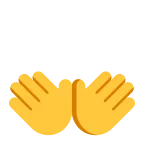 Emoji Manos abiertas en Microsoft