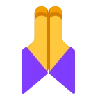 Emoji Manos juntas en Microsoft