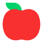 Red Apple emoji on Microsoft