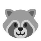 Emoji Mapache en Microsoft