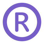 Registered emoji on Microsoft