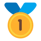 1st Place Medal emoji on Microsoft