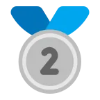 Emoji Medalla de plata en Microsoft