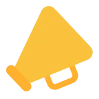 Megaphone emoji on Microsoft