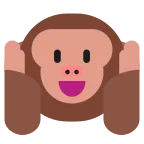 Emoji Mono con los oídos tapados en Microsoft
