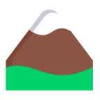 Snow-Capped Mountain emoji on Microsoft