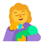 Woman Feeding Baby emoji on Microsoft